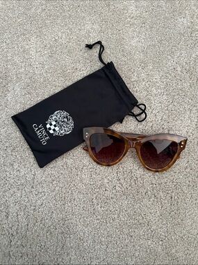 Vince Camuto Brown Tortoiseshell Cat-Eye Sunglasses